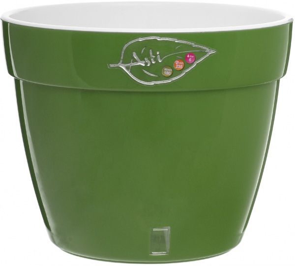 Горшок пластиковый Santino Асти круглый 6л зеленый (AS3 VEA-ALB) 