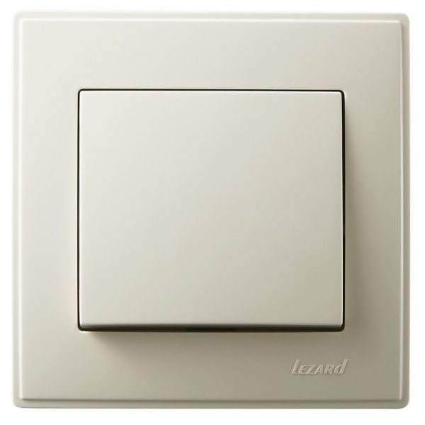 Вимикач одноклавішний Lezard Lesya 10 А 250В кремовий 705-0303-100