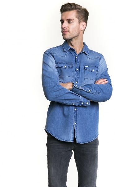 Сорочка BigStar FACELOS 141619290 р. M блакитний