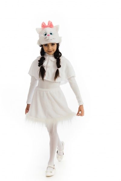 Костюм карнавальний КАРНАВАЛІЯ Кицька 4-7 років р.116 білий 