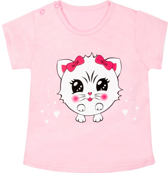 Футболка для дівчаток для дівчаток GABBI FT-22-4/1 р.74 рожевий 13131 