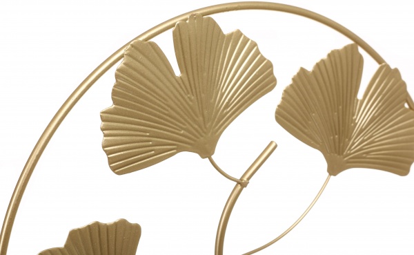 Статуэтка Гинко Голд пятилистник золотой 25,5х6х36 см