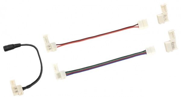 Коннектор IEK IP20 для 8 мм MONO и RGB SMD 3528 9 шт./уп.