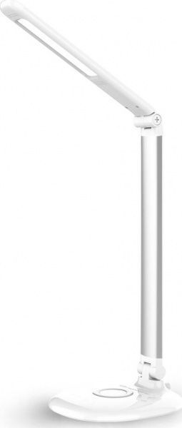 Настільна лампа LightMaster LED DE1146 9 Вт білий/срібло 