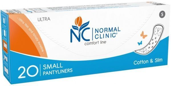 Прокладки щоденні Normal Clinic Ultra Comfort Cotton&Slim mini 20 шт.