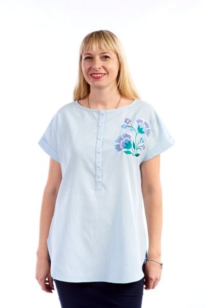 Блуза-туніка Едельвіка 1051-18/00 р. S блакитний 