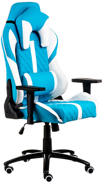 Кресло Special4You Extreme Race E6064 голубой/белый 
