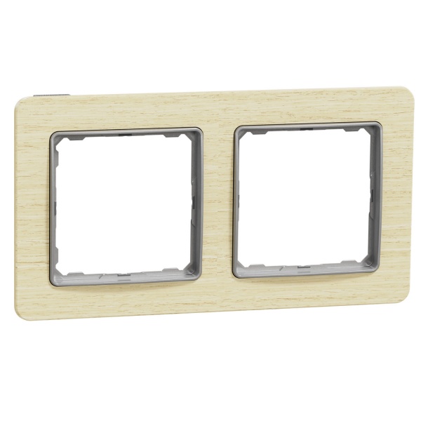Рамка двомісна Schneider Electric Sedna Elements універсальна дерево світле SDD380802