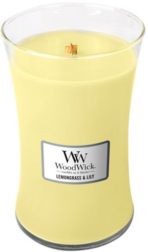 Свеча ароматическая Woodwick Large Lemongrass and Lily 609 г 