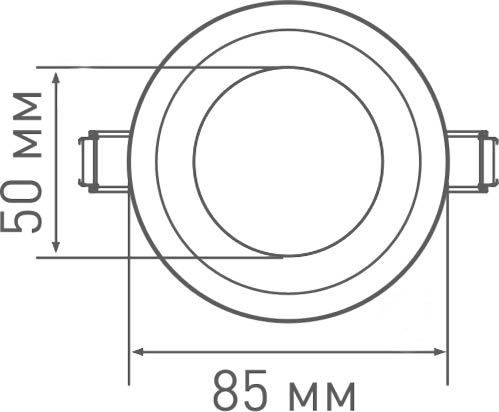 Светильник LED Maxus SDL 8 Вт 4100K dim