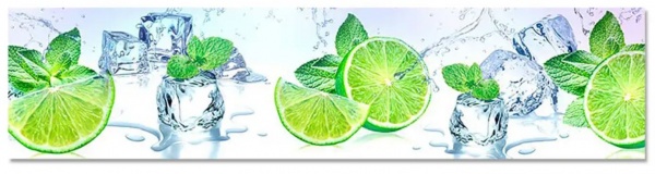 Наклейка на кухонный фартук Zatarga Лаймовое пространство Z180343 65x250 см