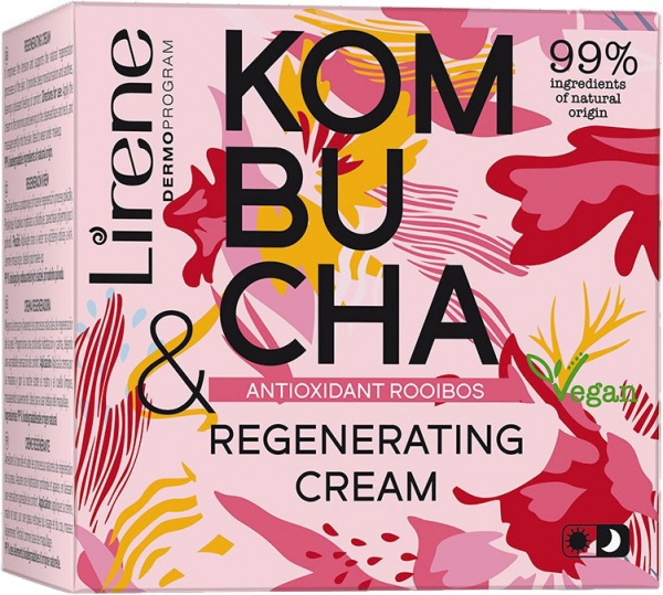Крем для лица день-ночь Lirene регенерирующий Комбуча 50 мл100 г