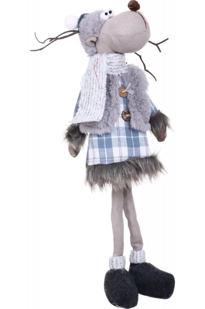 Декорація новорічна Лось що стоїть 15х47 см в асортименті YM83303YM83303-EK 47 см