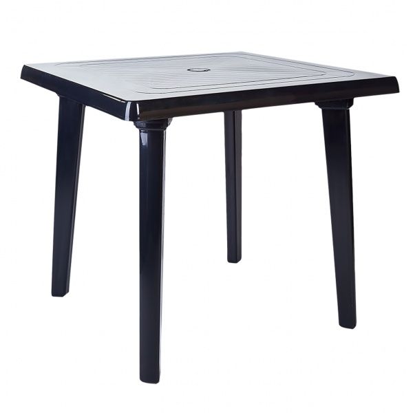 Стол пластиковый Алеана квадратный 80x80 см антрацит 