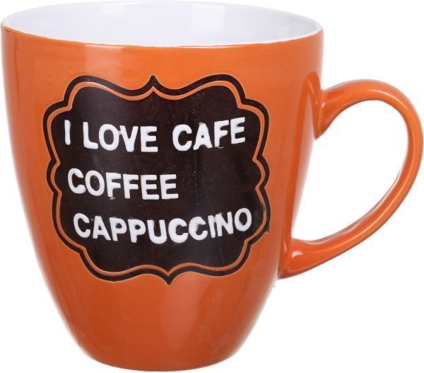 Чашка I love cafe Orange 920 мл Bella Vita