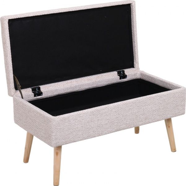 Сундук-пуф Robert 80х39,5х40 см бежевый 