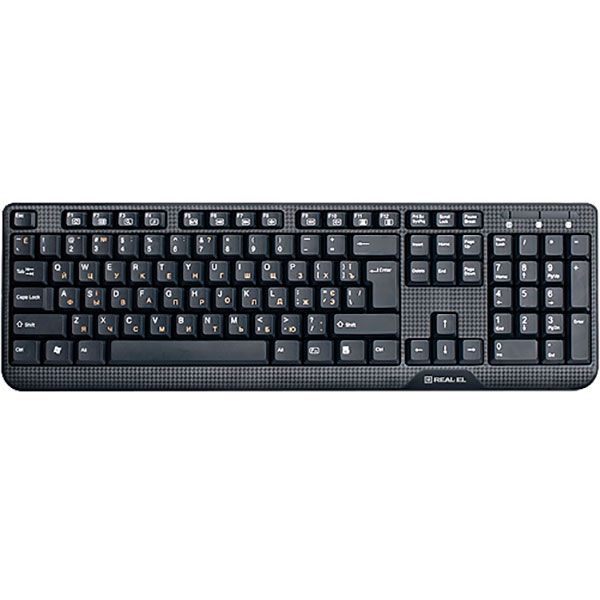 Клавіатура Real-el (500 Standard, USB, black (REAL) USB black 