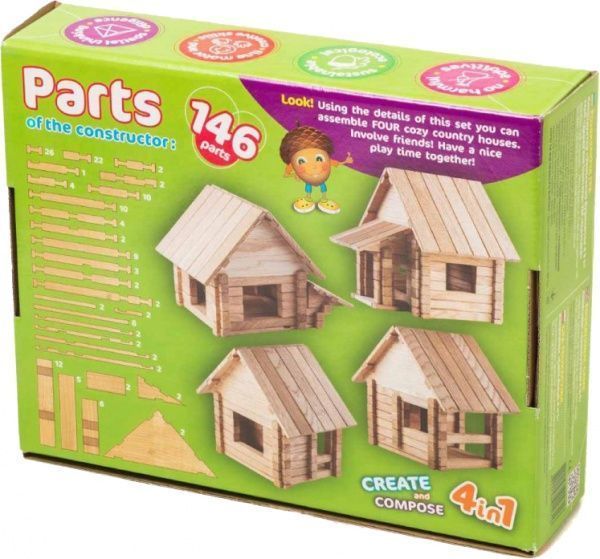 Конструктор Igroteco Заміський будинок 4 в 1