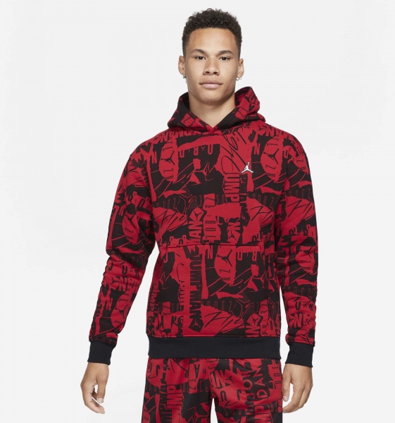 Джемпер Jordan M J ESS FLC AOP PO DA9814-687 р. XL червоний