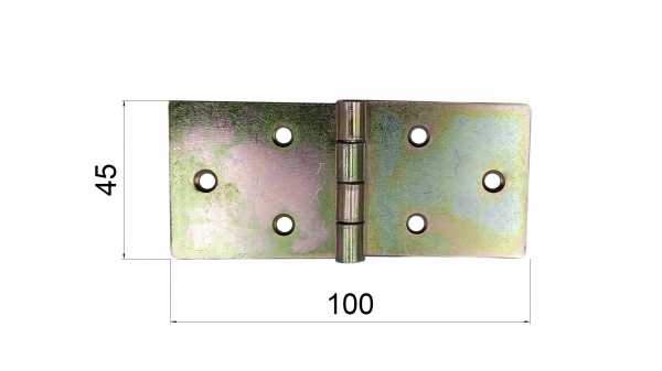 Петля Domax 100x45x1,5 мм желтый универсальная