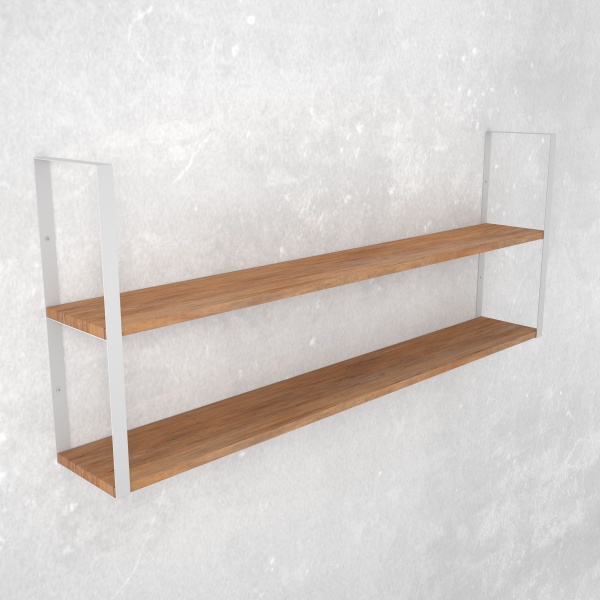 Кронштейн для полок Valore Прямоугольник двойной Loft SW-DR-21 белый