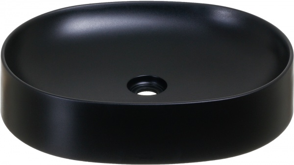 Умывальник ScandiSPA Oval Black 56,5x44 см