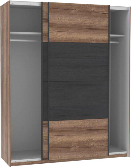 Шкаф Forte Meble BELLEVUE RMRS824E1 2d дуб болотный 