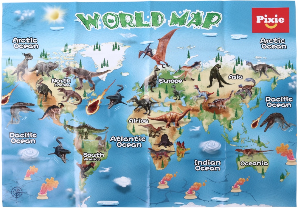 Ігровий набір PIXIE яйце динозаври 50 шт. 24х33 см пластик YX-DT02-1