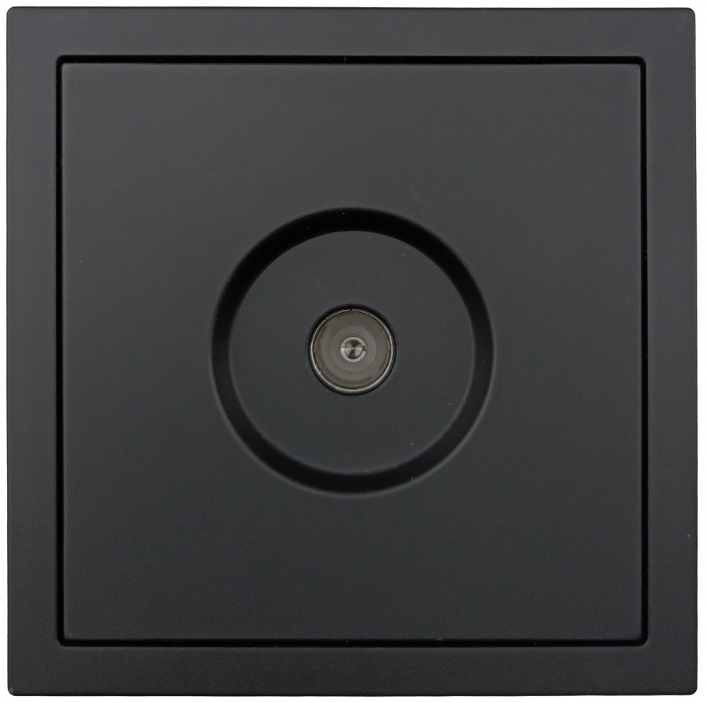 Механизм розетки TV оконечная HausMark Juna IP20 черный матовый 7041-1788U2-130