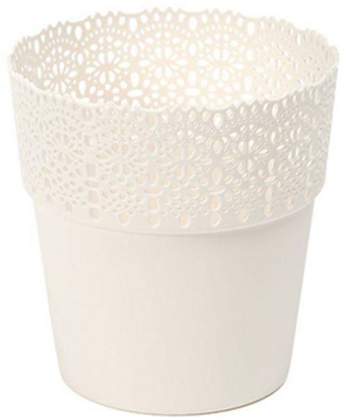 Горшок Lamela Белла 145 круглый кремовый 