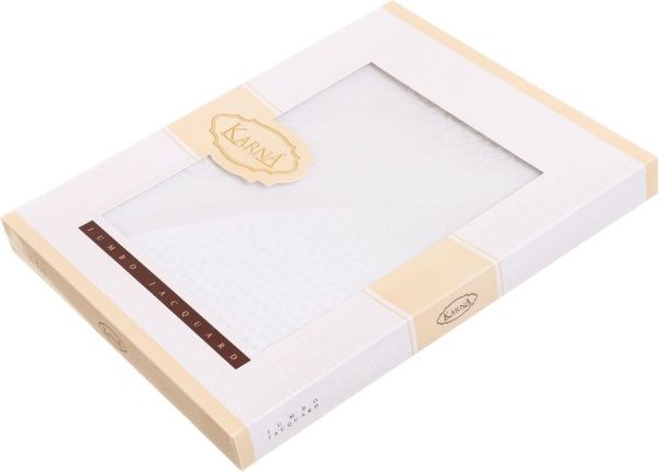 Скатерть Caramel d160 кремовый Karna 