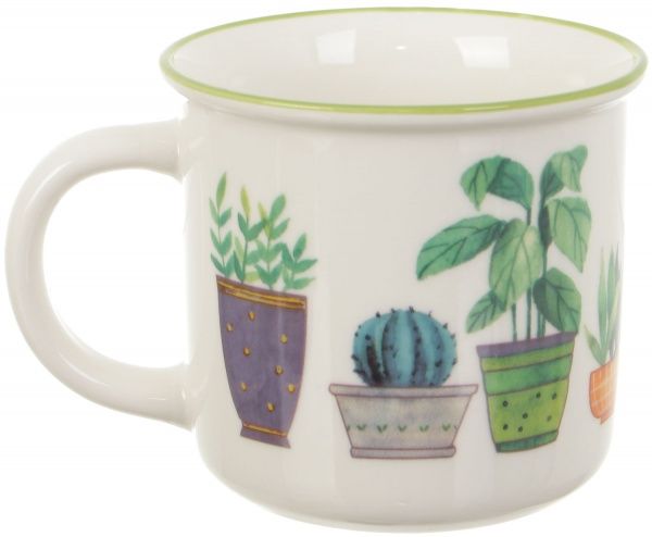 Чашка Flower Pots Green 350 мл Fiora