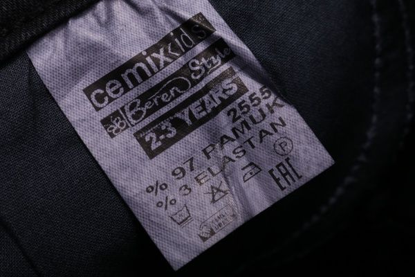 Джинсы Beren Style для девочек 6044 р.110 черный с серым 