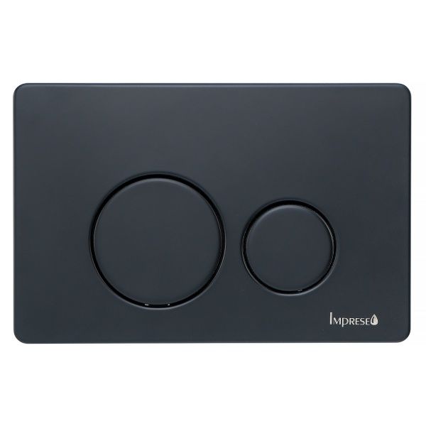 Панель смыва Imprese i7111SB из нержавеющей стали, черная матовая