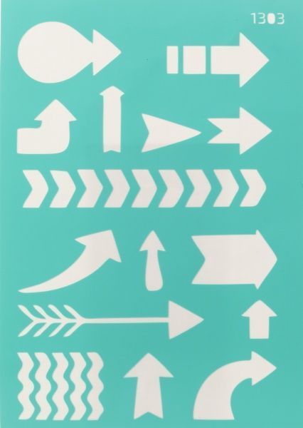 Трафарет багаторазовий самоклейкий Фоновий №1303 серія Абстракція 130x200 мм Rosa Talent