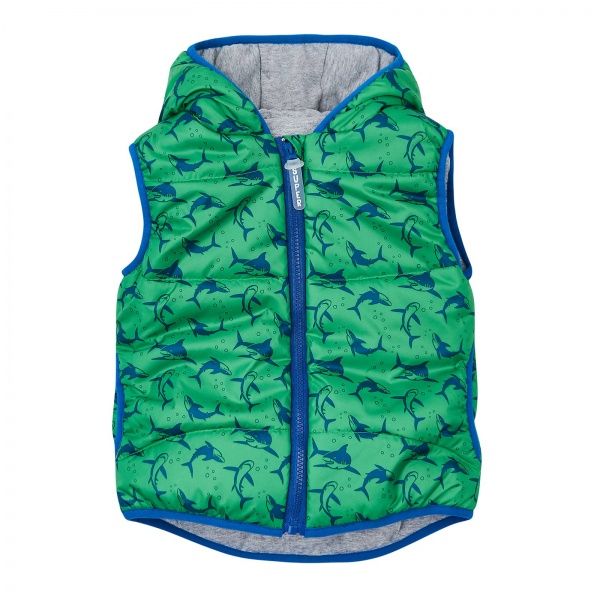 Жилет дитячий для хлопчика Соня акули р.122 салатовий 