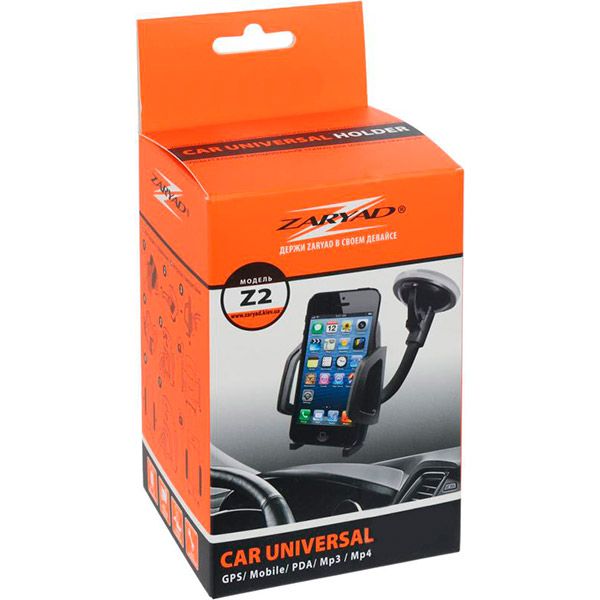 Тримач для мобільного телефона Компакт Z2 Optima Zaryad чорний