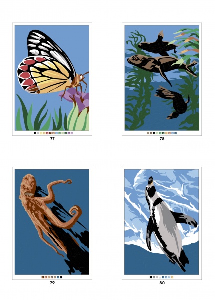 Книга-раскраска «100 магічних фарбованок. Фауна» 978-617-7853-45-8