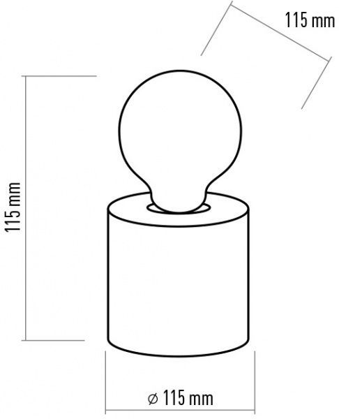 Настольная лампа декоративная TK Lighting Pop 1TR 1x60 Вт E27 белый 