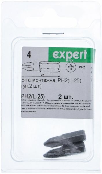 Бита Expert Fix PZ2x25 мм 2 шт. 40114109