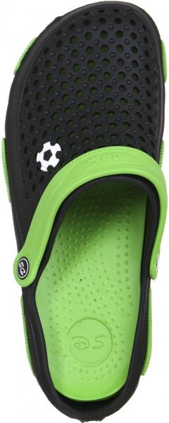 Сабо DreamStan Крокс р.43 черный с салатовым