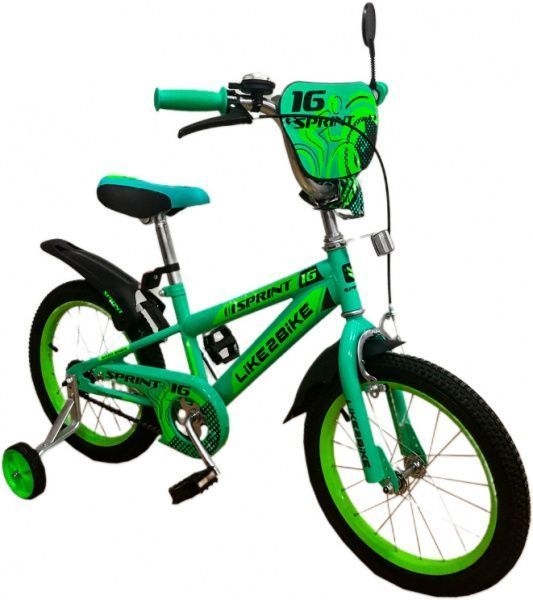 Велосипед детский Like2bike Sprint зеленый 191833