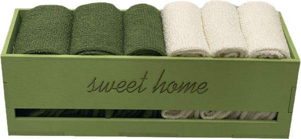 Набір рушників кухонних Sweet home 6 шт. 30x30 см 