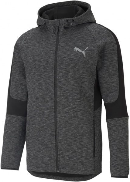 Джемпер Puma EVOSTRIPE FZ Hoodie 58581101 р. L чорний