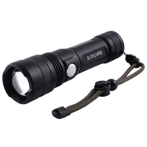 Фонарик Bailong P512-HP50 черный