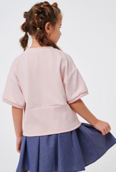 Джемпер для девочки Smil р.122 кремово-розовый 116557 