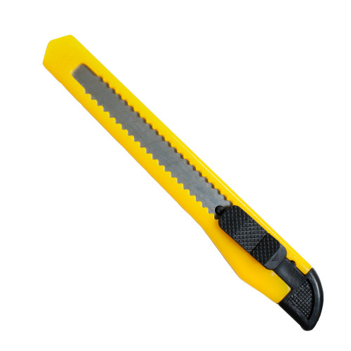 Нож канцелярский H-Tone 9 мм желтый (JJ40610) 