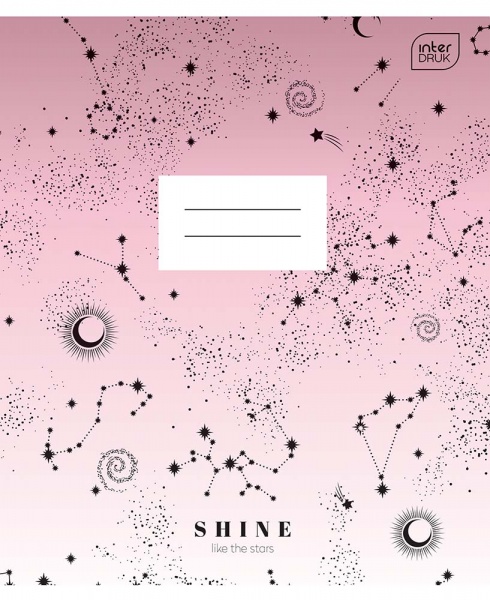 Тетрадь школьная А5 48 стр. клетка MIX в ассортименте InterDRUK