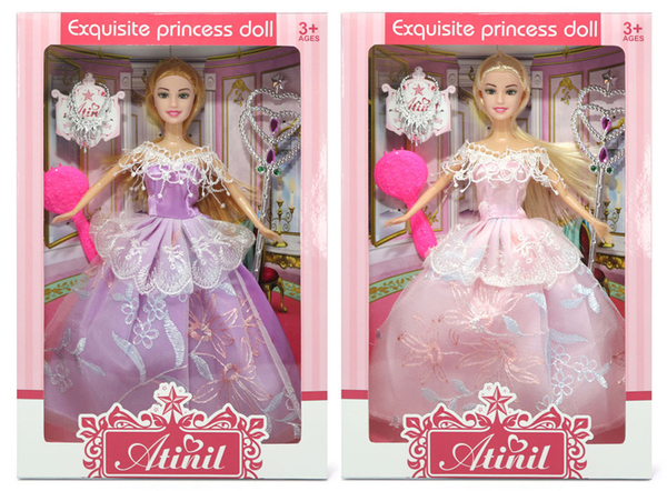 Кукла DIY TOYS принцесса в бальном платье с аксессуарами, в ассортименте 6809382