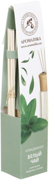 Аромадифузор для дому Ароматика Білий чай 50 мл 